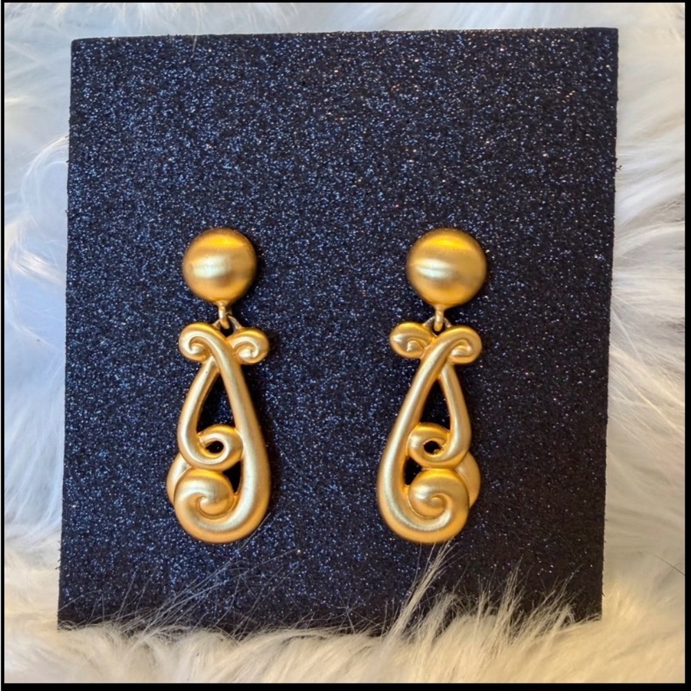 Anne Klein Drop Earrings, Signed